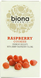 Biona Organic Raspberry Cookies 175g - Pack of 6