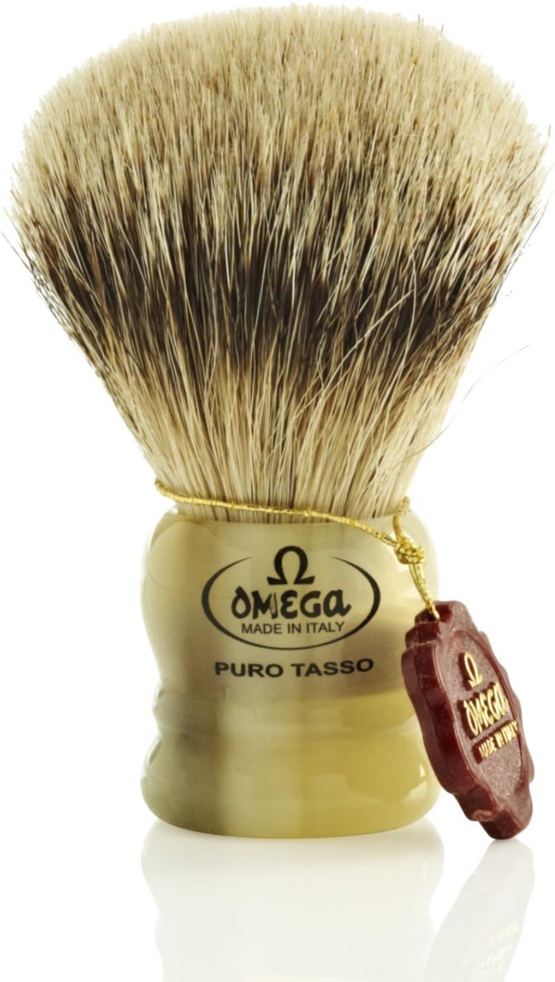 Omega Short Silvertip Badger Shaving Brush