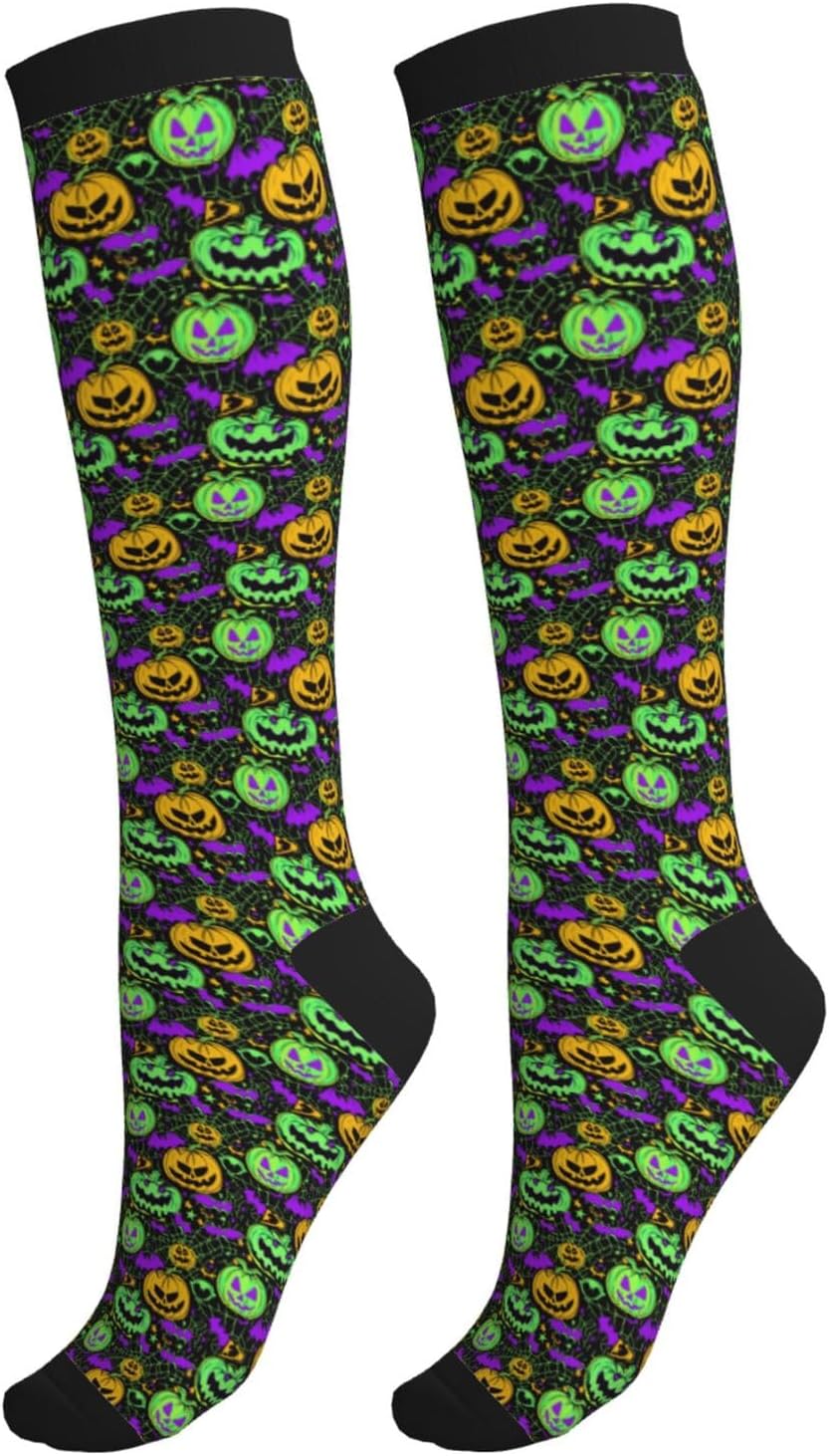 Compression Socks for Women Men Knee High Support Socks for Sports Running Cycling Work