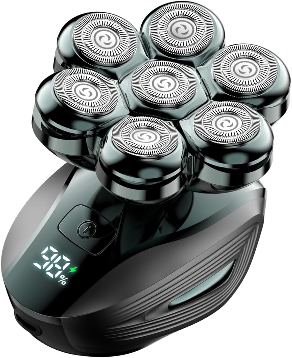 Upgraded Detachable Head Shaver for Bald Men – IPX7 Waterproof, LED Battery Display, Type-C Fast Charging, Wet & Dry Use, Smooth Shaving for Head and Face