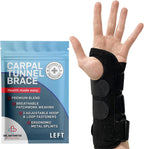 Dr. Arthritis Essentials Carpal Tunnel Wrist Brace -Wrist Splint for Carpal Tunnel, Wrists Injuries, Wrist Support for Arthritis, Hand support (Left)