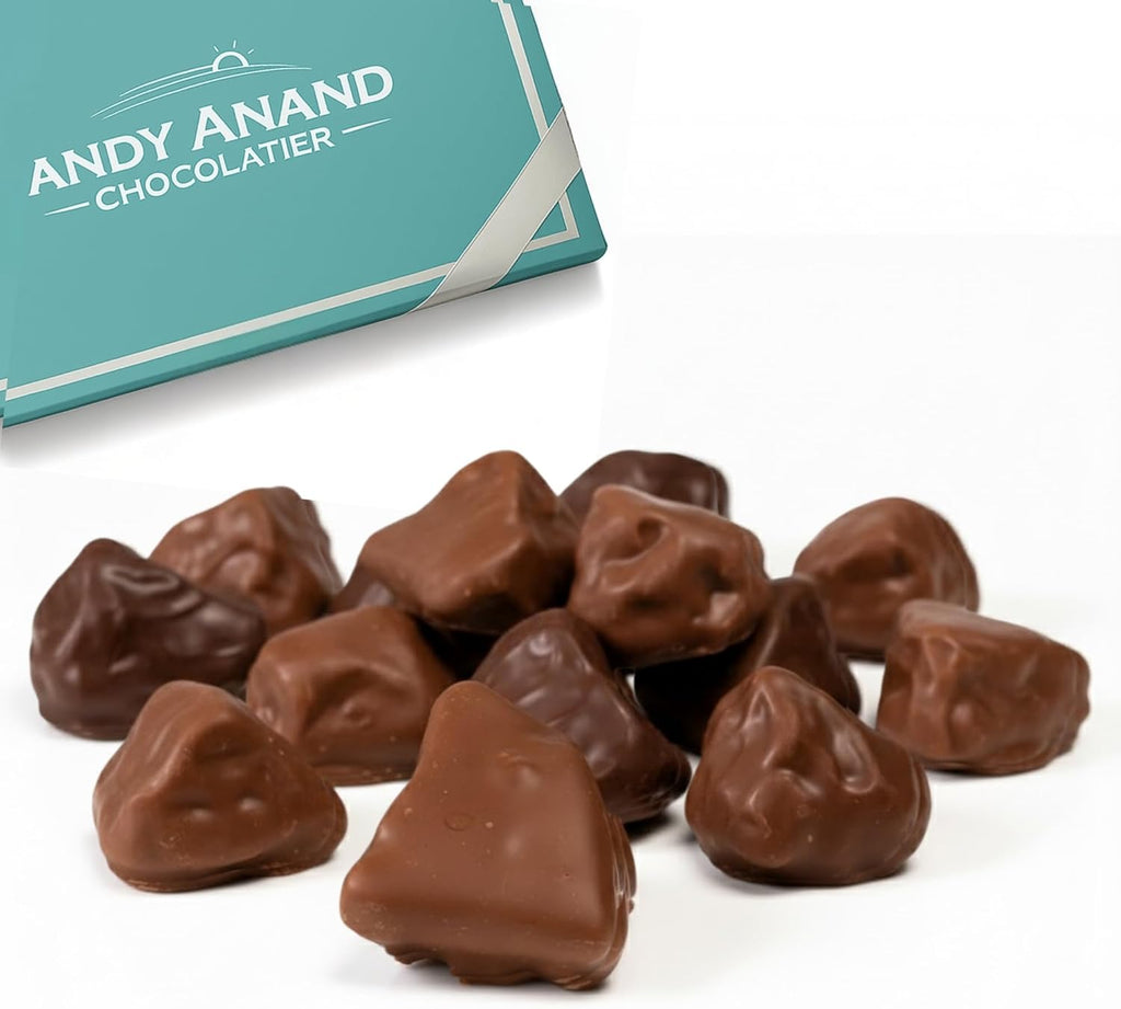 ANDY ANAND CHOCOLATIER Belgian Milk Chocolate Honeycomb Sponge Candy, Handcrafted Gourmet Gift Box, Luxurious Treat for Special Occasions - 1 lb