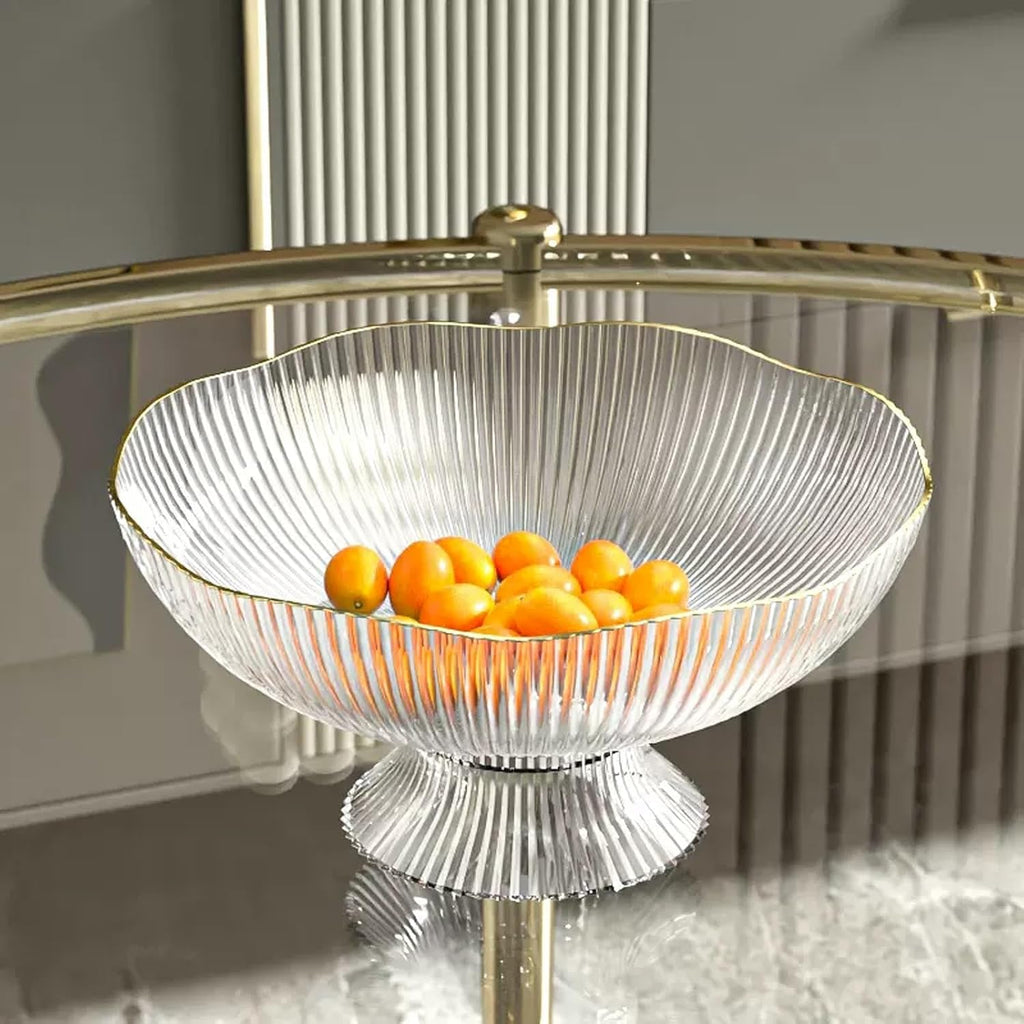 Fruit Bowls Fruit Tray Home Living Room Coffee Table Fruit Basket Candy Tray Snack Placement Tray Snack Tray with Base fruit basket (Color : White)