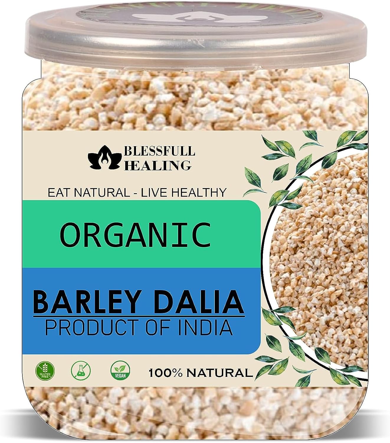 Blessfull Healing Organice BARLEY DALIA For Breakfast 2 lb (907 Gram)