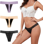 Sexy Period Underwear for Women, Lace Leak Proof Period Thongs, 4 Layers Absorbent Panties Bikinis