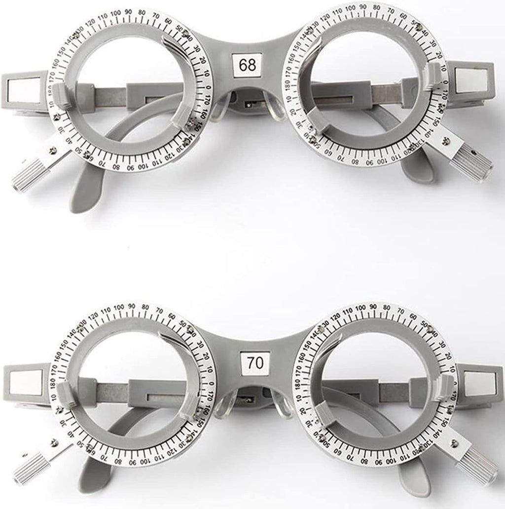 Optical Optic Trial Lens Frame Nylon Optical Trial Frame, Optical Trial Lens Frame Optometry Eye Test Glasses Frame Glasses Equipment，PD 52, 54, 56, 58, 60, 62, 64, 66, 68, 70MM(Size:56)