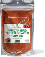 Herb To Body African Bird Pepper Powder - 4oz, Wildcrafted Capsicum Annuum, Authentic African Chili Powder for Cooking, Seasoning, and Spicy Blends