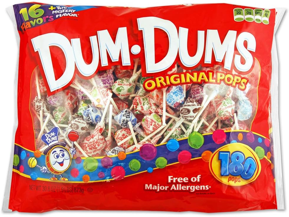 Dum Dum Pops 180 ct bag - assorted flavors