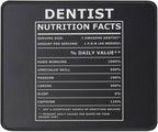 Dentist Nutritional Facts Mouse Pad - Gag Birthday Dentist Gifts for Men/Women - Appreciation Gifts for Dental Hygienist - Funny Mouse Mat 9.5 Inch
