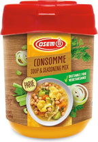 Osem Consomme - Chicken Flavored Stock Powder for Cooking, Chicken Bouillon Powder Mix No MSG, Powdered Soup, Stew, or Rice Flavor Base, Kosher - 14.1 oz (Pack of 2)