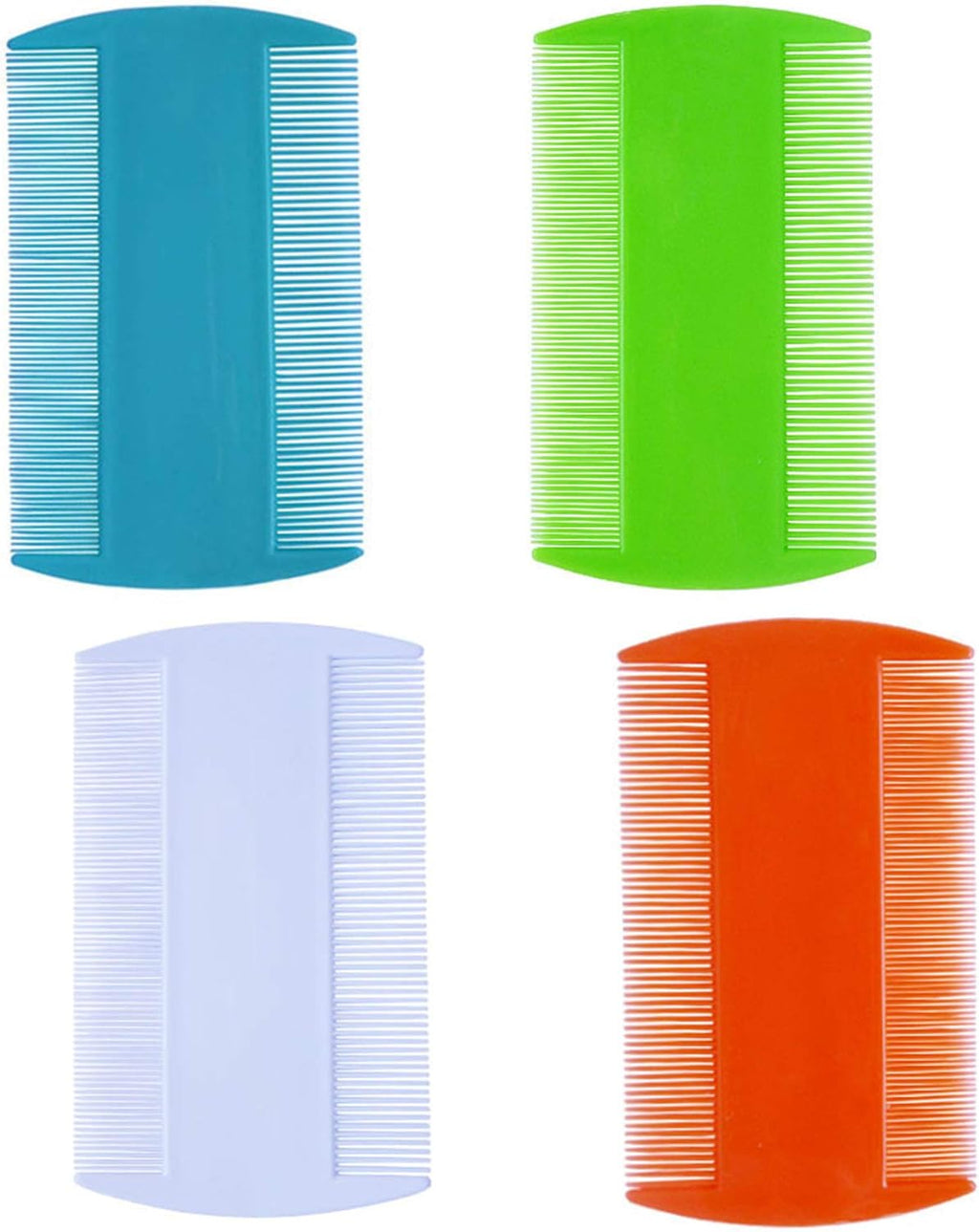 zYoung 4 Pcs Hair Comb Double Sided Fine Tooth Combs