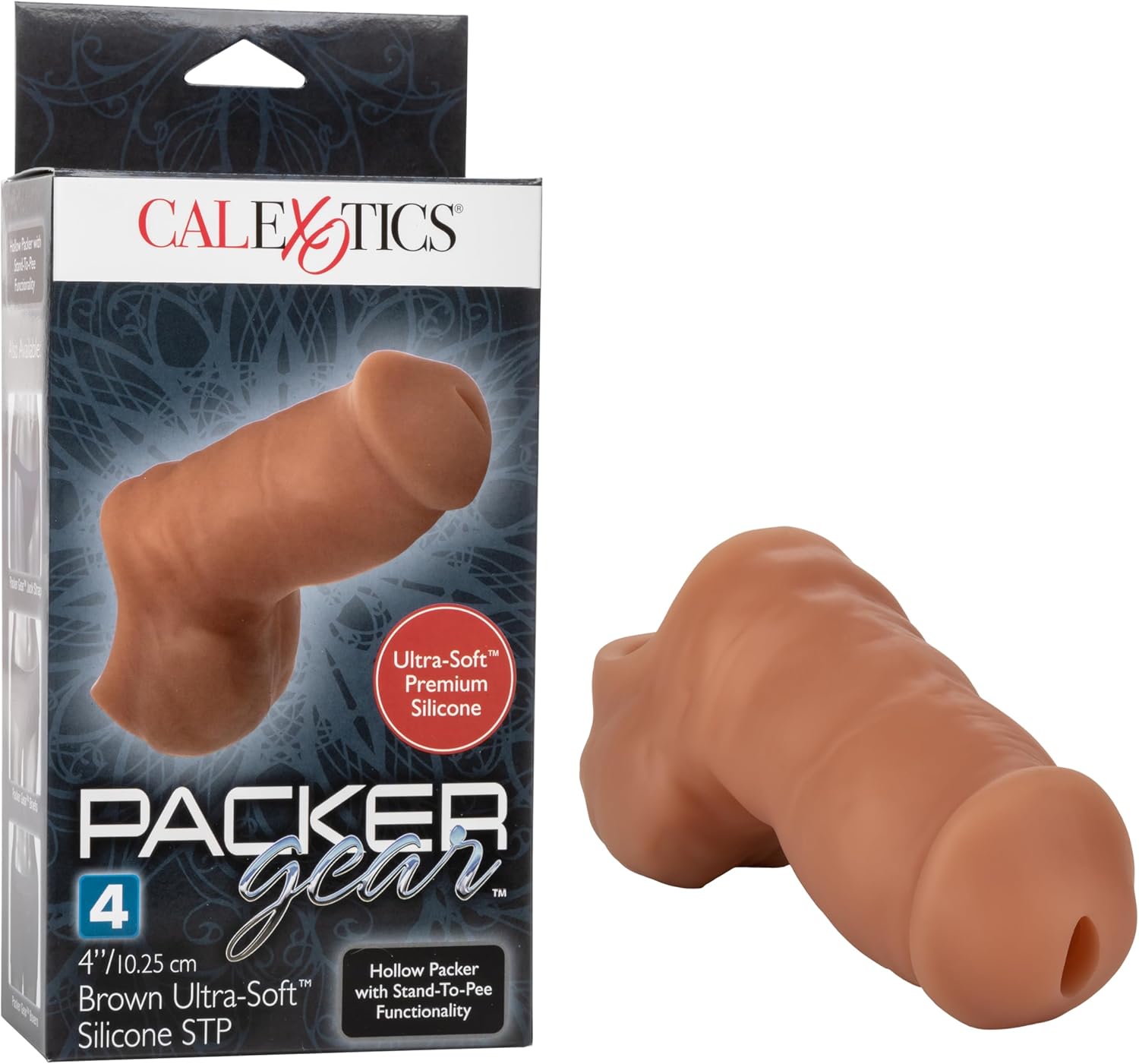 CalExotics SE-1582-30-3 Packer Gear™ 4"/10.25 cm Ultra-Soft™ Silicone STP Packer - Brown