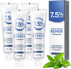 4 Pack Toothpastes,7.5% Toothpaste for Enamel Protection and Tooth Strengthening, Gentle Mint, Fresh Breath, Daily Use for Oral Health (4)