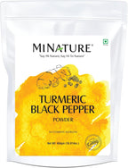 Mi Nature Turmeric Powder with Black Pepper, 454g (16oz)| Pure Curcuma Longa & Piper Nigrum| Traditional Superfood for Cooking and Natural Wellness Support