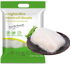 GCYYSIQS Longkou Rice Vermicelli Noodles,Authentic Asian Vermicelli made from Mung Beans,Glass Noodles,500g/17oz,龙口粉丝 (1bag)