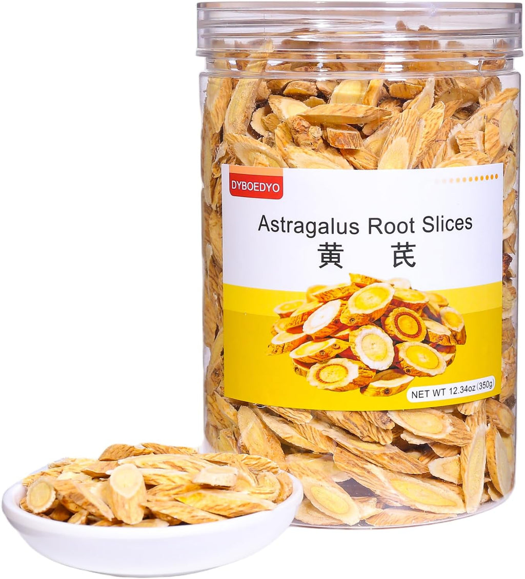 Astragalus Root Tea Slices 12.34oz(350g), Large Radix Astragalus Sliced Tea Huangqi,黄芪 黄芪片 黃芪