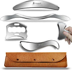 BYYDDIY 5 in 1 Stainless Steel Gua Sha Muscle Scraper Tools Kit, Scraping Massage Tool for Physical Therapy (L-SBCD2)