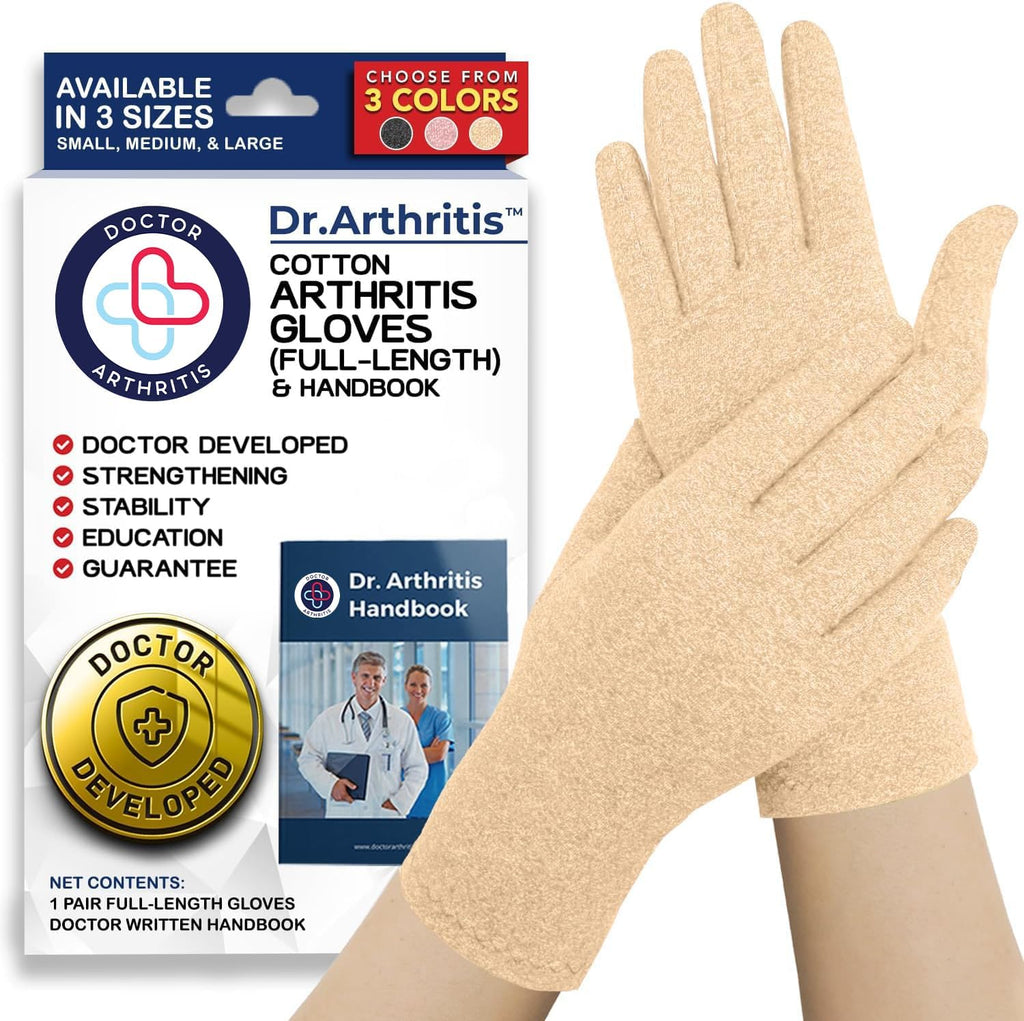 Dr. Arthritis Essentials Arthritis Gloves, Compression Gloves Ideal as Raynauds Gloves, Hand Brace for Arthritis