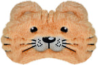Cute Tiger Sleeping Mask, Soft Fluffy Plush Blindfold Funny Novelty Sleep Mask Eye Cover Eyeshade for Kids Girls Boys Women Night Nap Travel Meditation