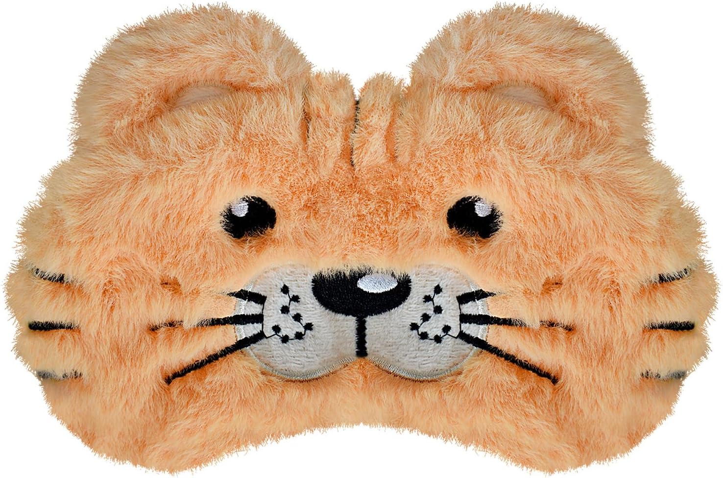 Cute Tiger Sleeping Mask, Soft Fluffy Plush Blindfold Funny Novelty Sleep Mask Eye Cover Eyeshade for Kids Girls Boys Women Night Nap Travel Meditation