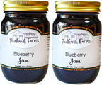 Redhawk Farms Blueberry Jam - Blueberry Preserves - Homemade Jams, Jellies, & Preserves (18 Oz, Pack of 2)