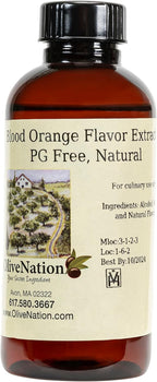 Clear Blood Orange Flavor - Rich Citrus Flavoring for Baked Goods - Beverages - Non-GMO - Gluten Free - Kosher - Vegan - 8 ounces