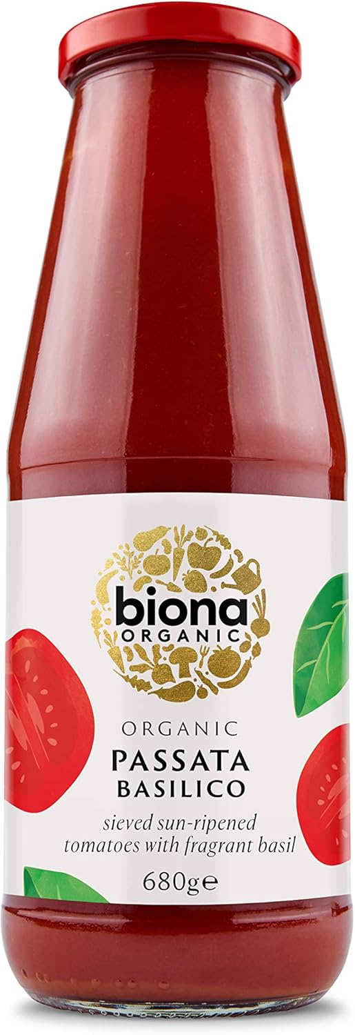 Biona Organic Passata with Basil 680g - 2 Pack