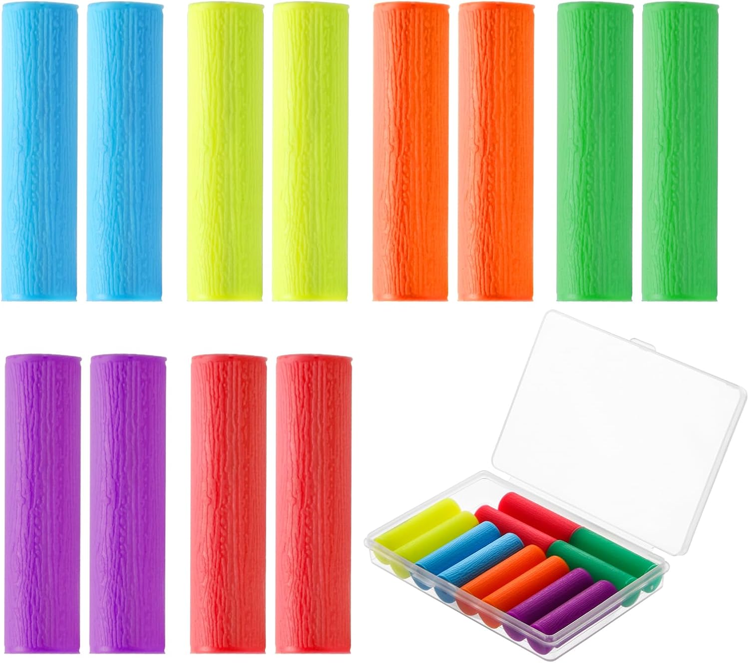 12PCS Aligner Chew, Aligner Trays Chompers for Invisalign, Orthodontic Chompers Retainer Trays Seaters with Travel Carrying Case (Mix Colors)
