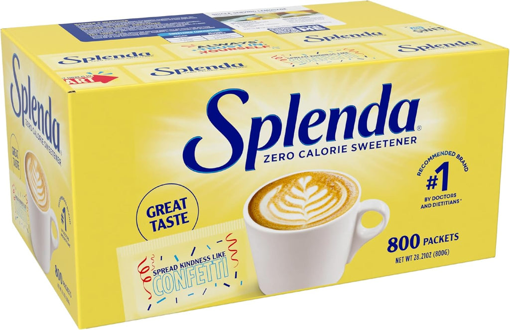 SPLENDA Zero Calorie Sweetener Value Pack, 800 Count Packets