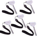 PERFEHAIR 5pcs Tube Toothpaste Squeezer Keys, Metal Hair Dye Color Key Roller Dispenser Wringer Tool