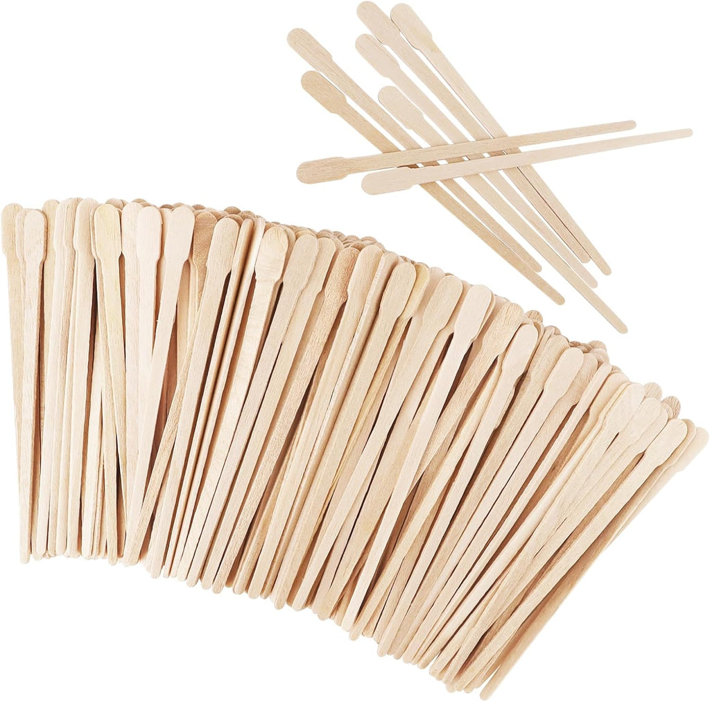 1200 Pcs Wooden Wax Sticks Small Wax Spatulas Applicator Wood Craft Sticks for Body Hair Eyebrow Lip Nose Brow Removal