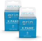 GRIN X-Pand Floss Box, Expands Between Teeth, 55 Yards (50.3m), Minty Flavor, Recyclable Packaging, 165 Feet of Strong Fine Dental Floss, No More Plastic Container, No Shredding or Breaking