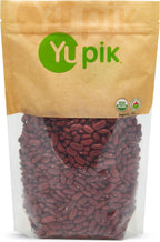Yupik Organic Dark Red Kidney Beans, 2.2 lb (35.3 oz), Non-GMO, Vegan & Gluten-Free, USDA Certified, Kosher, Dried Legumes, High in Fiber & Protein, Perfect for Soups, Salads & Chili