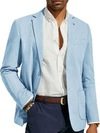 PJ PAUL JONES Mens Casual Blazer Lightweight Linen Sport Coat 2 Button Unlined Suit Jackets