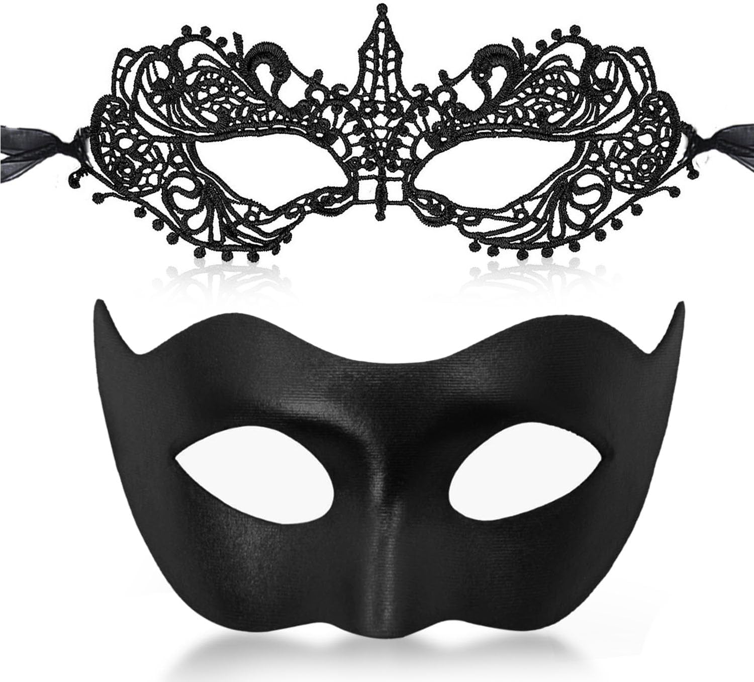 Masquerade Mask for Women Men Couple Venetian Lace Halloween Masks for Costume Mardi Gras Party
