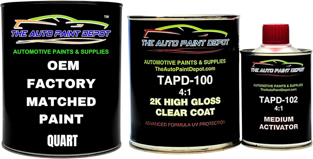 Auto Paint Depot Touch Up Paint for Triumph All Models-Signal Red 32 (All Years, All Models) One Quart with Clear Coat