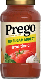 Prego Traditional No Sugar Added Pasta Sauce, 23.5 Oz Jar