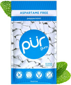 PUR Gum | Aspartame Free Chewing Gum | 100% Xylitol | Natural Peppermint Flavored Gum, 55 Pieces (Pack of 1)