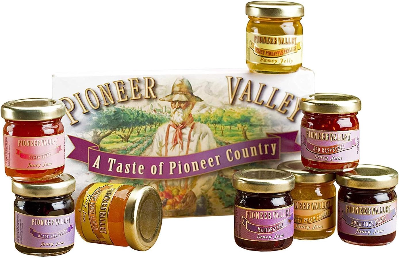 Pioneer Valley Souvenir Boxed Gourmet Jam & Jelly Sampler Gift Set