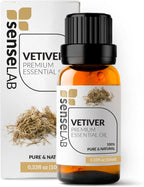 SenseLAB Vetiver Essential Oil - 100% Pure Extract, Therapeutic Grade, 10 ml