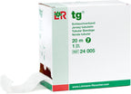 Lohmann & Rauscher tg Tubular Bandage, Seamless Knit Stockinette Wrap for Lymphedema Compression Bandaging, Lightweight, 67% Cotton, 33% Viscose, Size 7, 20 m Roll
