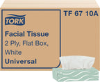 Tork Universal Facial Tissue Flat Box White, Soft, 2-ply, 30 x 100 tissues, TF6710A