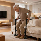 Couch Stand Assist for Elderly, Adjustable Stand Up Assist Chair Raiser, Heavy Dutystand Assist Aid with Non-Slip Handles for Seniors, 400 lbs Capacity, Black