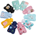 Thereisno Cartoon Mini Hot Water Bottle Portable Winter Hand Warmer for Girls Pocket Hand Feet Warm Water Filling Hot Water Bag Hot Water Bag