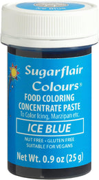 Sugarflair Food Coloring Concentrate Paste, 25 Grams Ice Blue