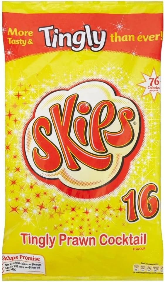 KP Skips - Tingly Prawn Cocktail (16x14g)