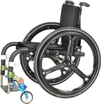 Wheelchair Push Rim Covers 1 Pair Wheelchair Cover Wheelchair Handrim Covers, 22/24-Inch Non-Slip Wear-Resistant Wheelchair Push Rim Covers(Black,22inch)
