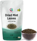 Dried Mint Leaves 4 oz | Peppermint Leaves For Tea & Savoury | Non-GMO, Ethically Sourced, Cut & Sifted | Bulk Tea Loose Leaf - Yogi’s Gift®