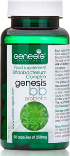Genesis Bifidobacterium Complex BB Probiotic May Support Gut Helth, Digestion, Immune System 240 Mg per Capsule 90 caps