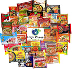 Ramen Noodles from Around the World International Snack Box Variety Pack of 10 Instant Noodles - Japanese, Filipino, Thai, Vietnamese with Chopsticks and Sticker